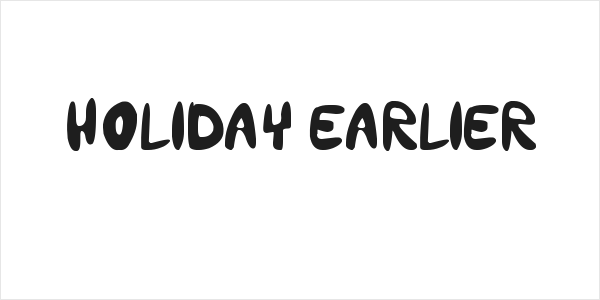 holiday earlier Logo