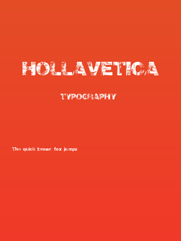 hollavetica Poster