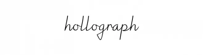 hollograph  フリーフォントのダウンロード