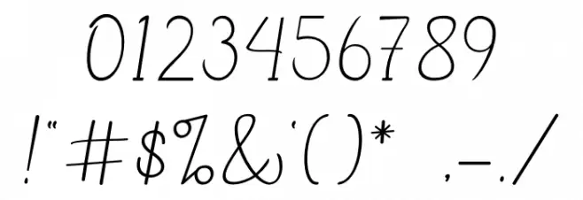 hollograph Font OTHER CHARS