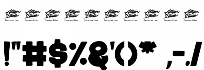 hollow mummy - Personal Use Font OTHER CHARS