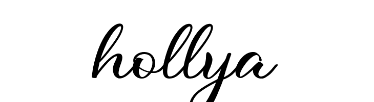 hollya  नि: शुल्क फ़ॉन्ट्स डाउनलोड