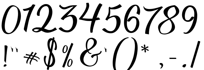 hollya Font OTHER CHARS