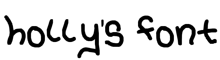holly's font  Frei Schriftart Herunterladen