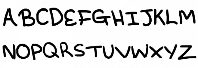 holly's font Polices MAJUSCULES