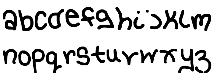 holly's font Font LOWERCASE