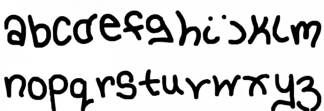 holly's font Fuentes MINÚSCULAS