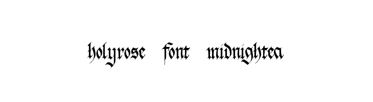 holyrose-font-midnightea  font caratteri gratis
