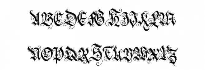 holyrose-font-midnightea フォント 大文字