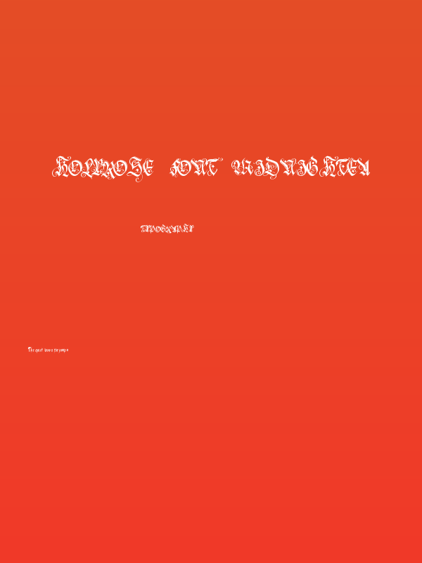 holyrose-font-midnightea Poster