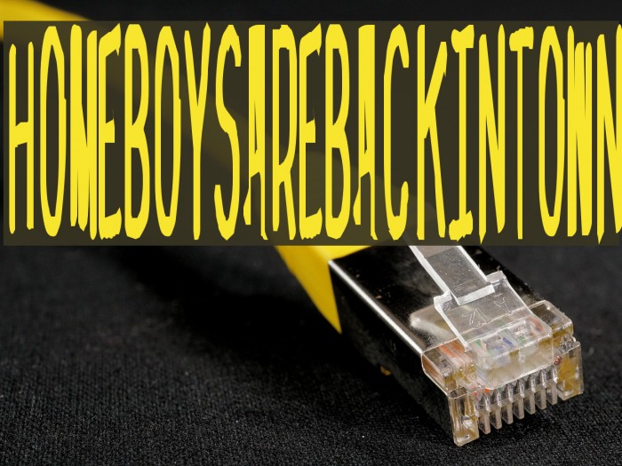 homeboysarebackintown Font examples