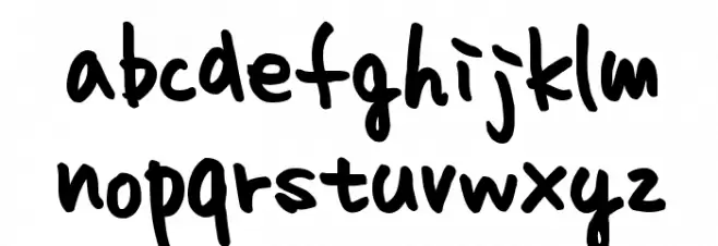 homework normal Schriftart Kleinbuchstaben