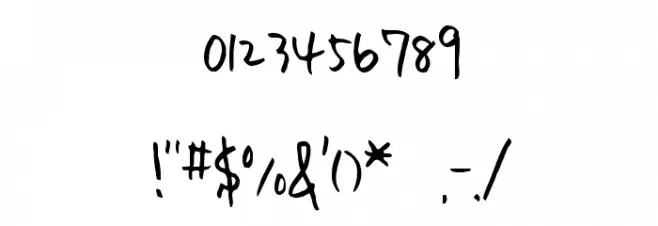 homework smart Font OTHER CHARS