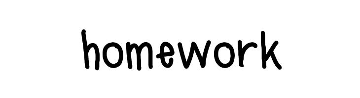 homework fonts
