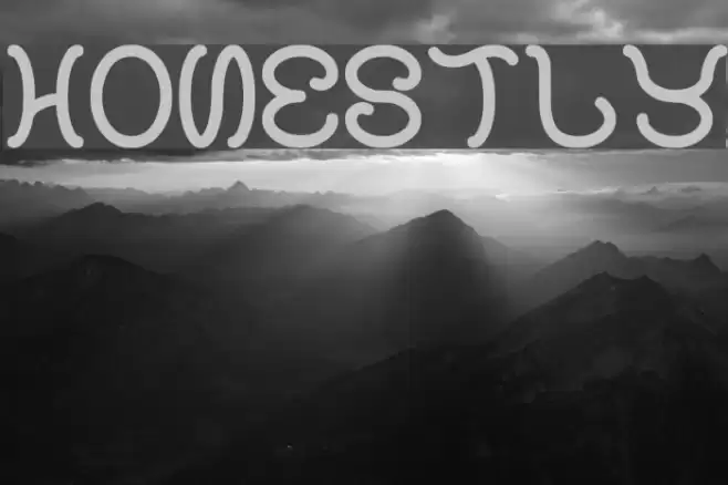 honestly Font examples