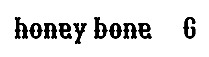honey bone__G Шрифта