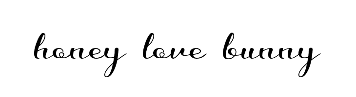 honey love bunny  नि: शुल्क फ़ॉन्ट्स डाउनलोड