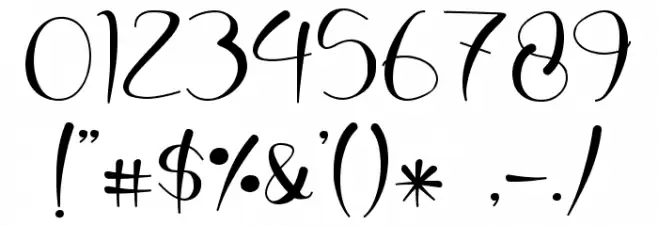 honey love bunny Font OTHER CHARS