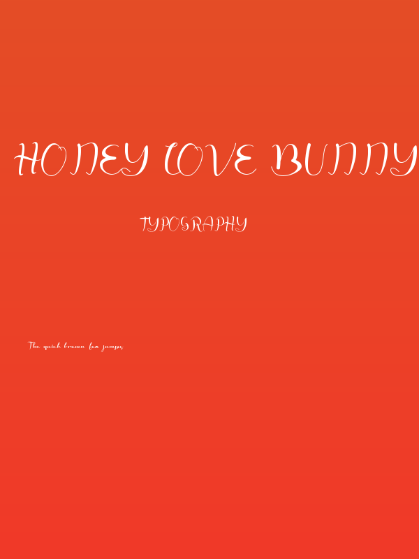 honey love bunny Poster