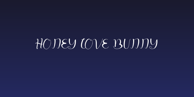 honey love bunny Social Header