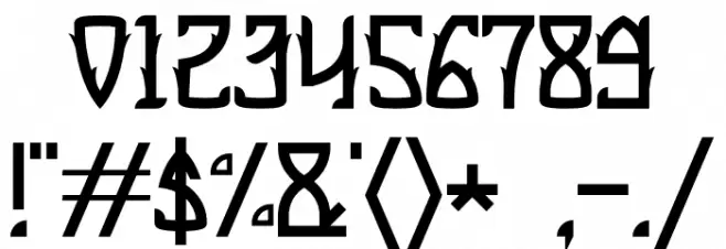 honey pineapple Font OTHER CHARS