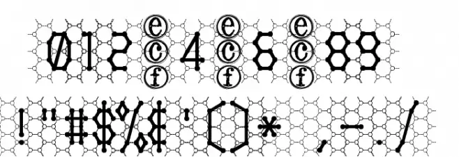honeycomb [eval] フォント その他の文字