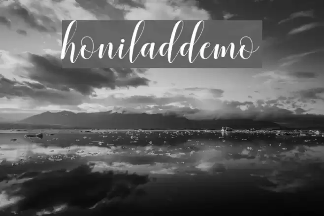 honiladdemo Font examples