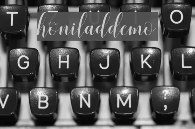 honiladdemo Font examples