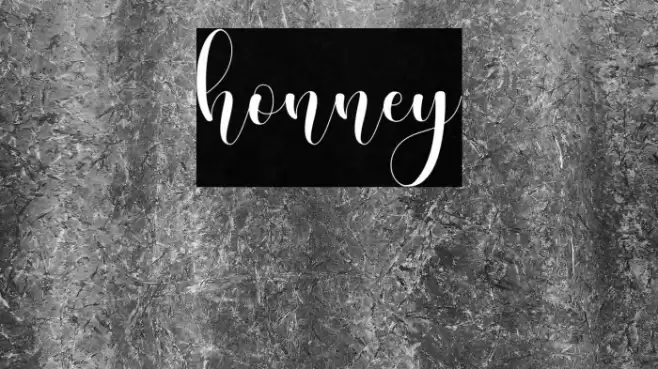 honney Font examples