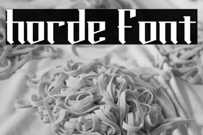 horde Font examples