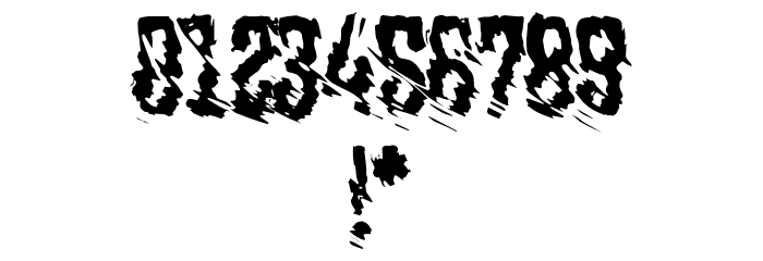 horrorCORE Schriftart Anderer Schreiben