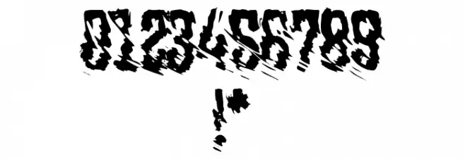 horrorCORE Font OTHER CHARS