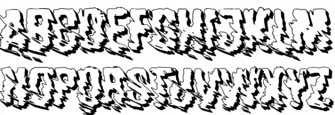 horrorCORE Schriftart Groß