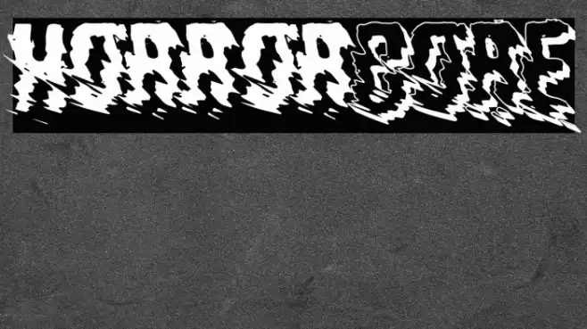 horrorCORE Font examples