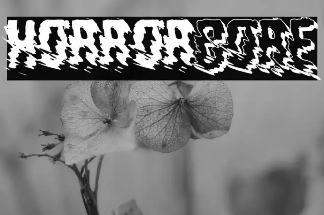 horrorCORE Font examples