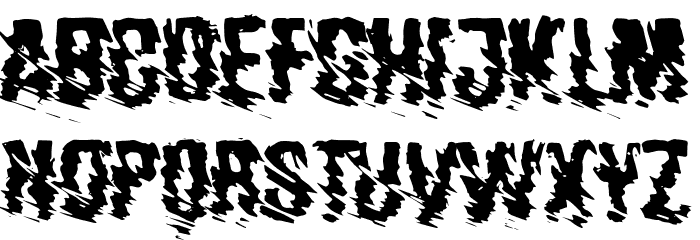 horrorCORE Schriftart Kleinbuchstaben