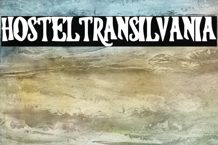 hosteltransilvania Font examples