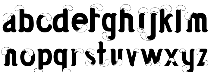 hot chili Font LOWERCASE