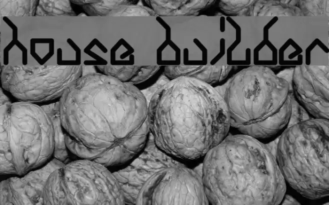 house builder Font examples