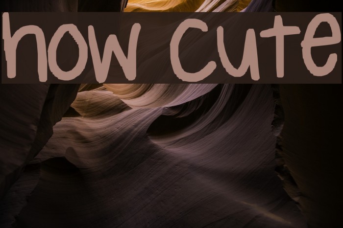 how cute Font examples