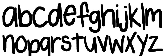 how cute Font LOWERCASE
