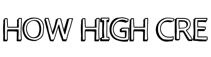 how high cre  フリーフォントのダウンロード