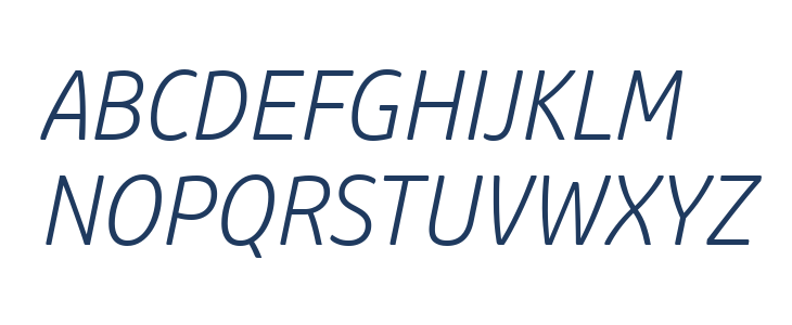 HP Simplified W01 Light Italic Uppercase