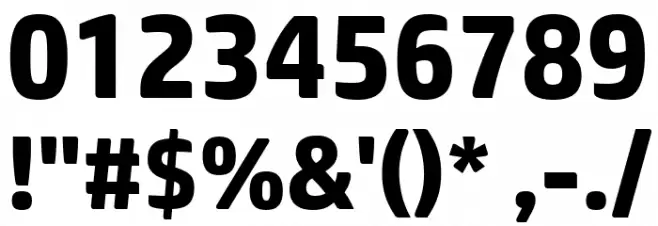 HP Simplified W02 Bold Font Alte caractere