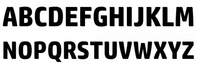 HP Simplified W02 Bold Font Litere mari