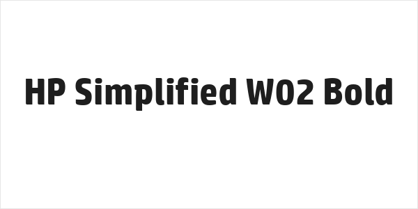 HP Simplified W02 Bold Logo