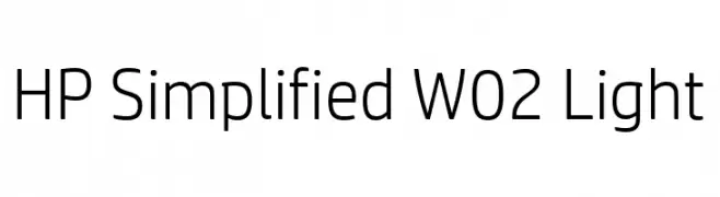 HP Simplified W02 Light Font