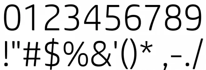 HP Simplified W02 Light Font OTHER CHARS