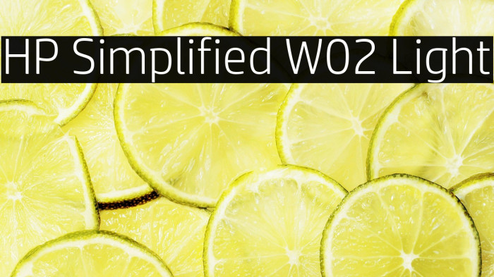 HP Simplified W02 Light Example 3