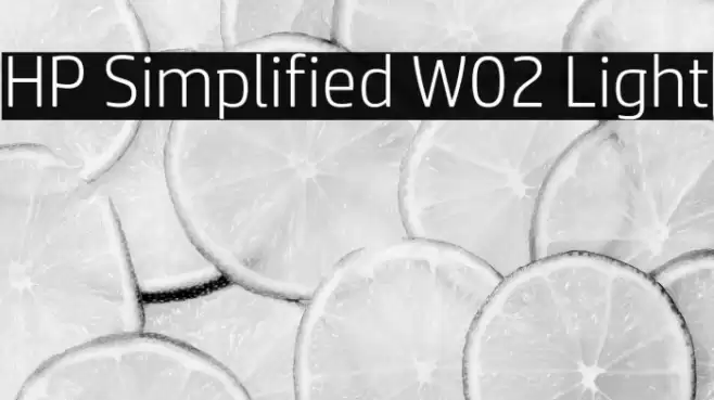 HP Simplified W02 Light Font examples